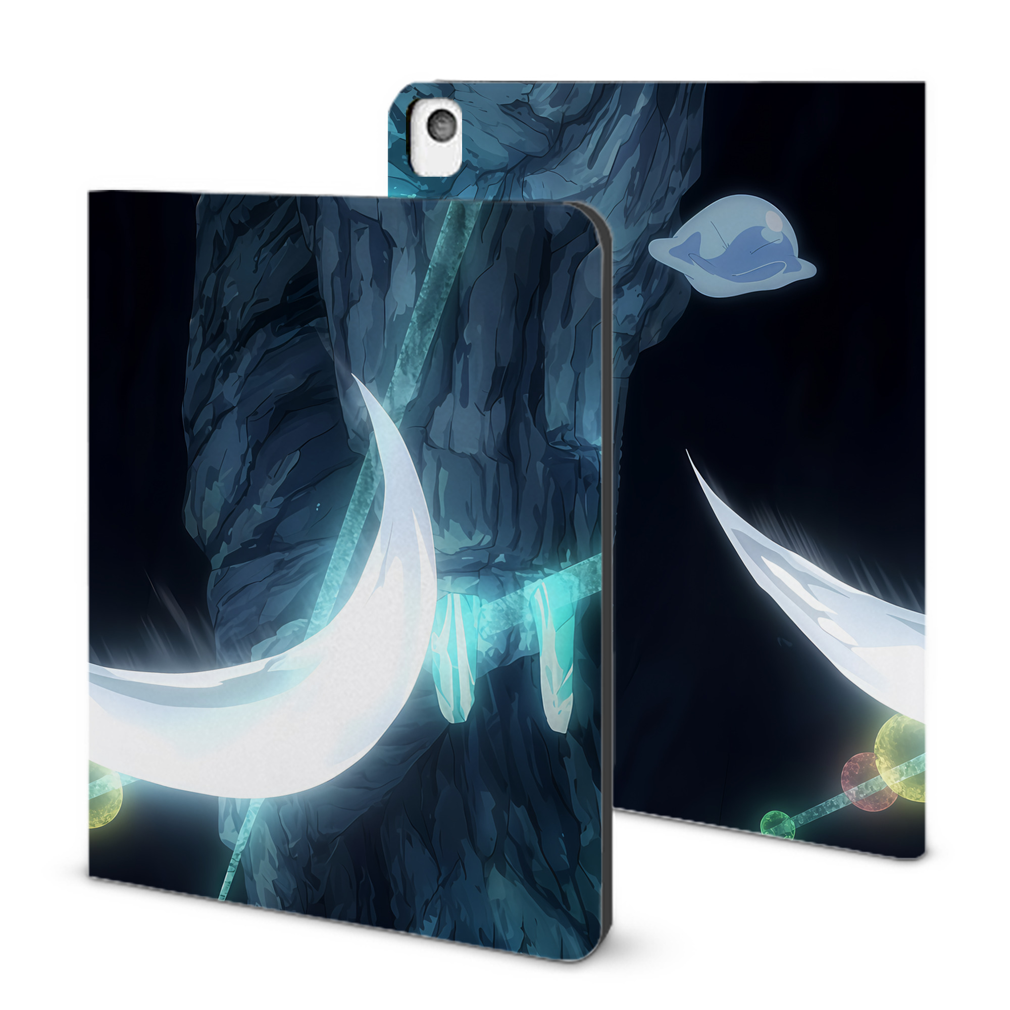 （画像用） 転スラ Regarding Reincarnated to Slime IPadケース ペンホルダー付き ブックスタイルデザイン